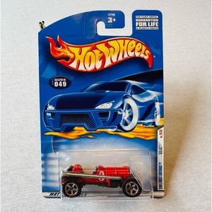 💚 HOT WHEELS 2001 FIRST EDITION “OLD # 3” RED OPEN WHEEL RACE CAR 🔥 NIB